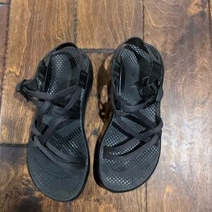 Black Strappy Sandals